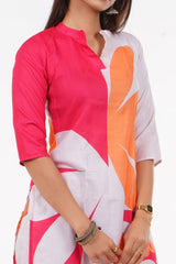 Pink Bloom Printed Kurta Set