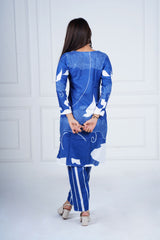 Azure Safari Printed Kurta Set