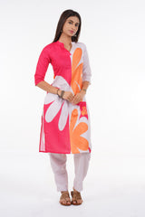 Pink Bloom Printed Kurta Set