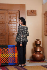 Classic Black Peplum Kurti