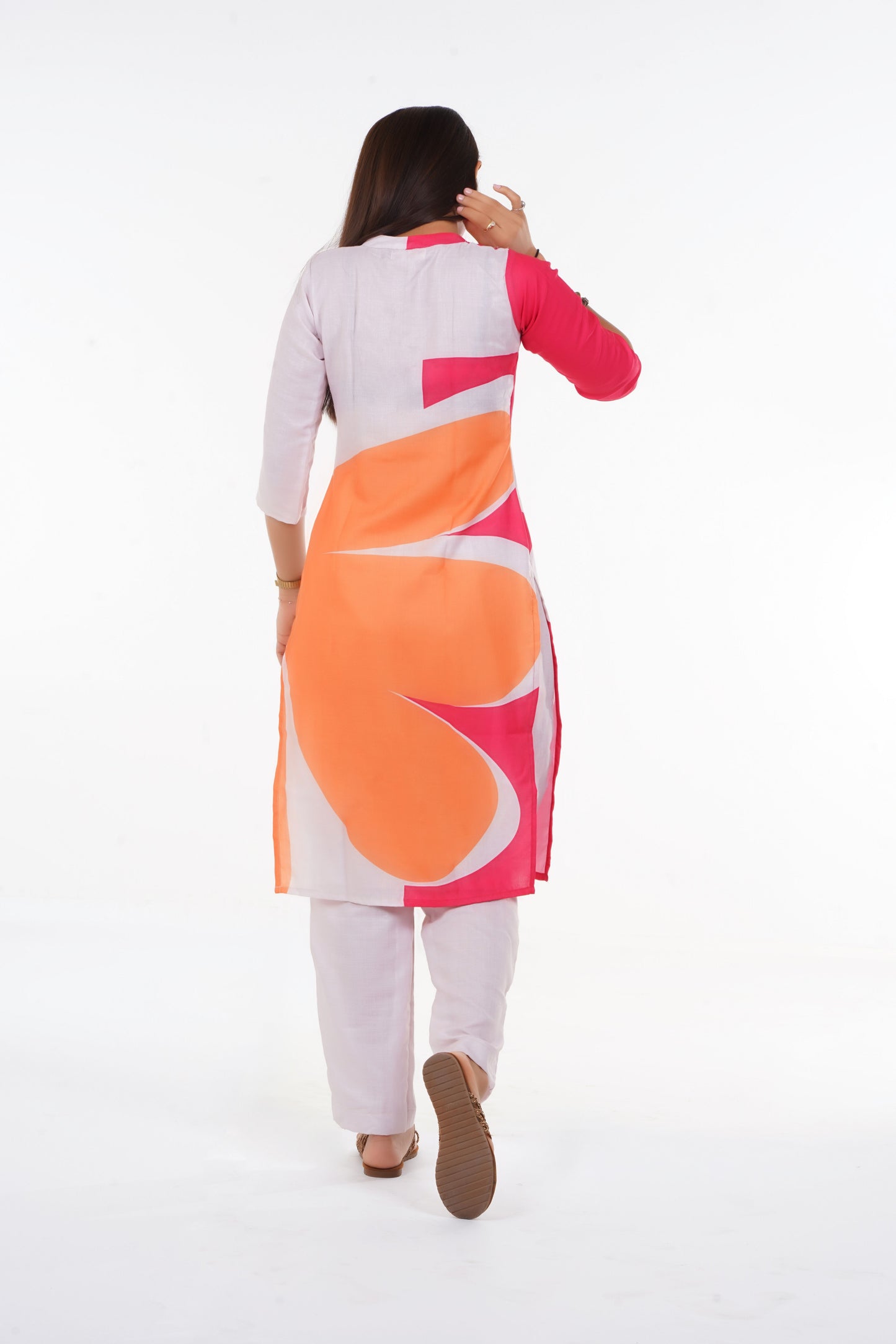 Pink Bloom Printed Kurta Set