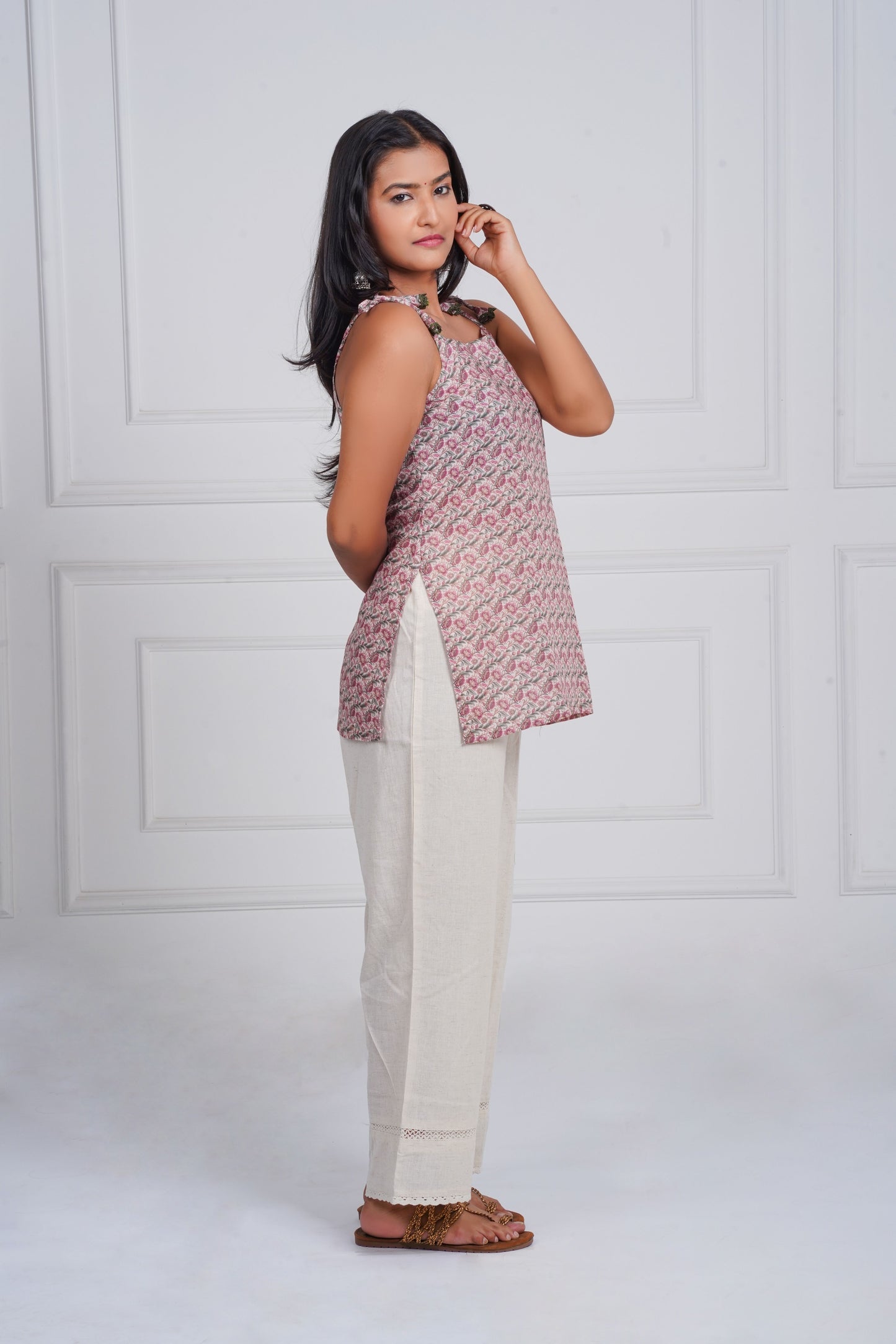 Blush Pink Strap Kurti
