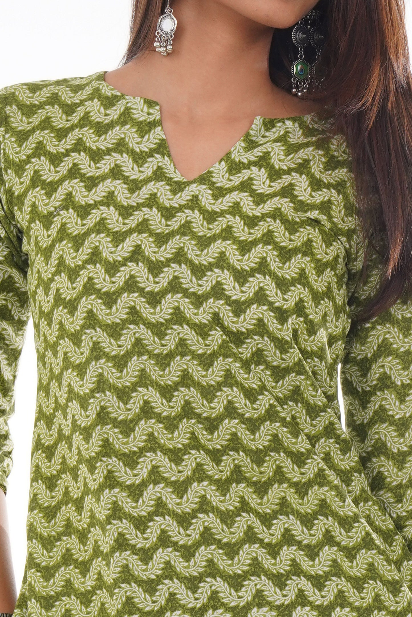 Olive Breeze Printed Kurta Set