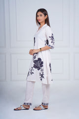 Noir Blossom Printed kurta Set