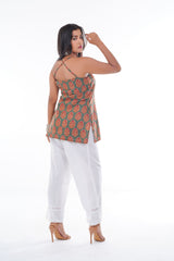 Olive Bloom Short Kurti