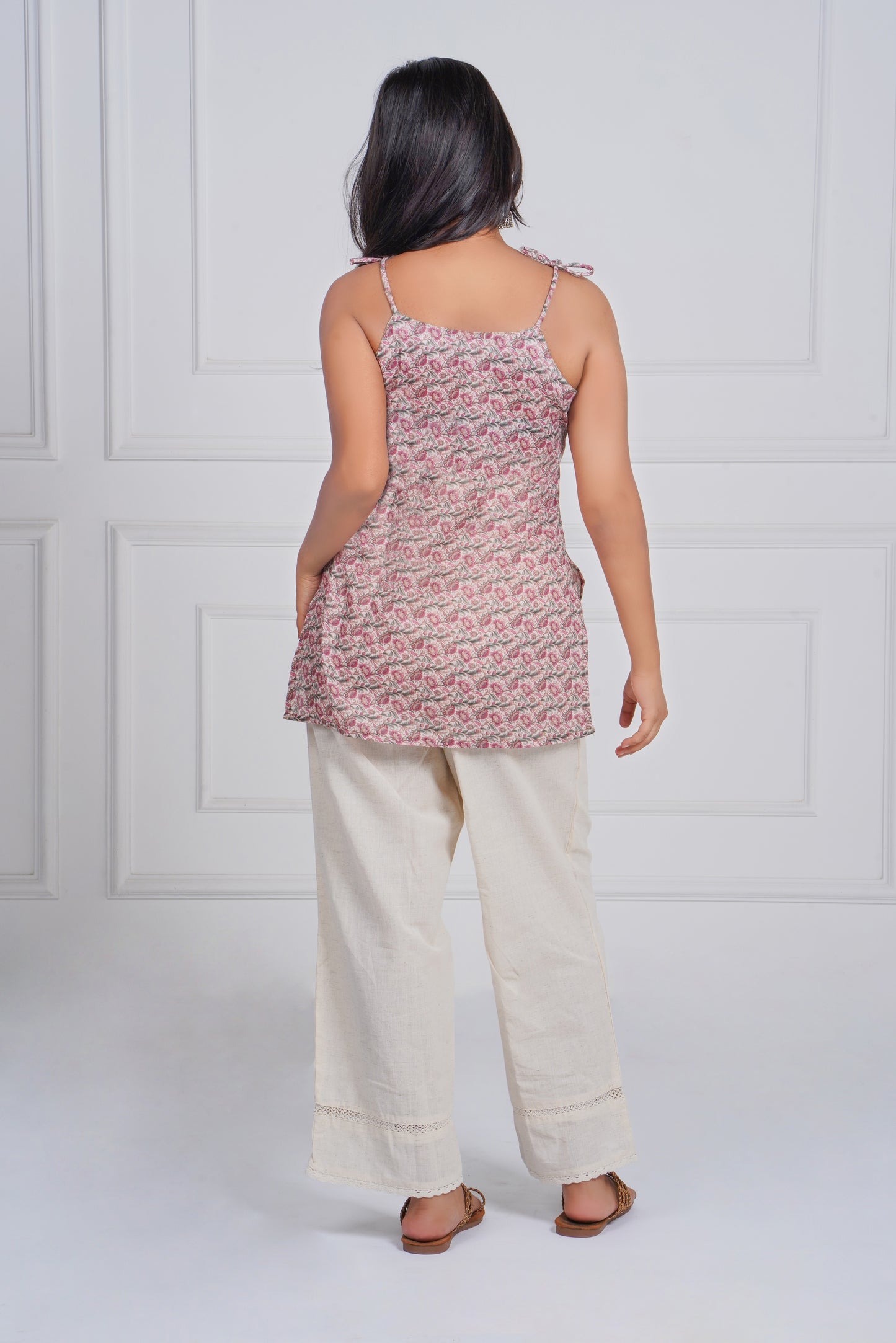 Blush Pink Strap Kurti