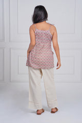 Blush Pink Strap Kurti